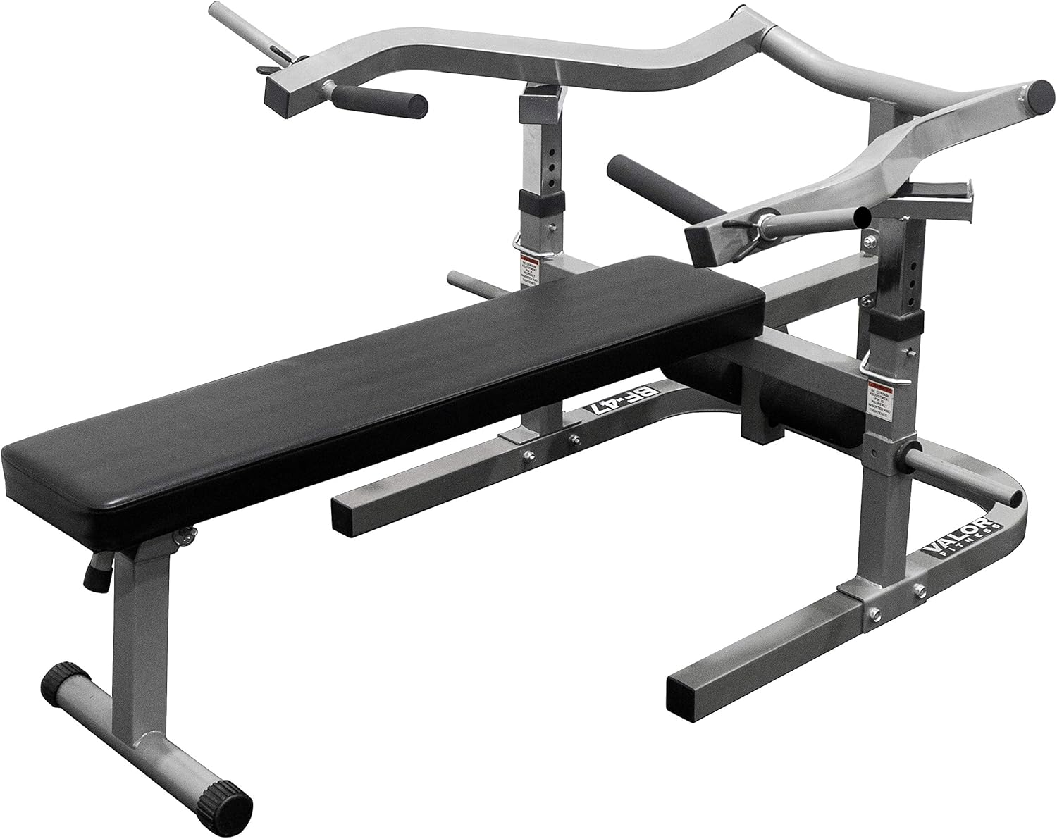 Valor Fitness Chest Press Machine – Independent Converging Arms - 9 Adjustable Positions - Flat Incline - 250 Pound Max - Home Gym Equipment BF-47
