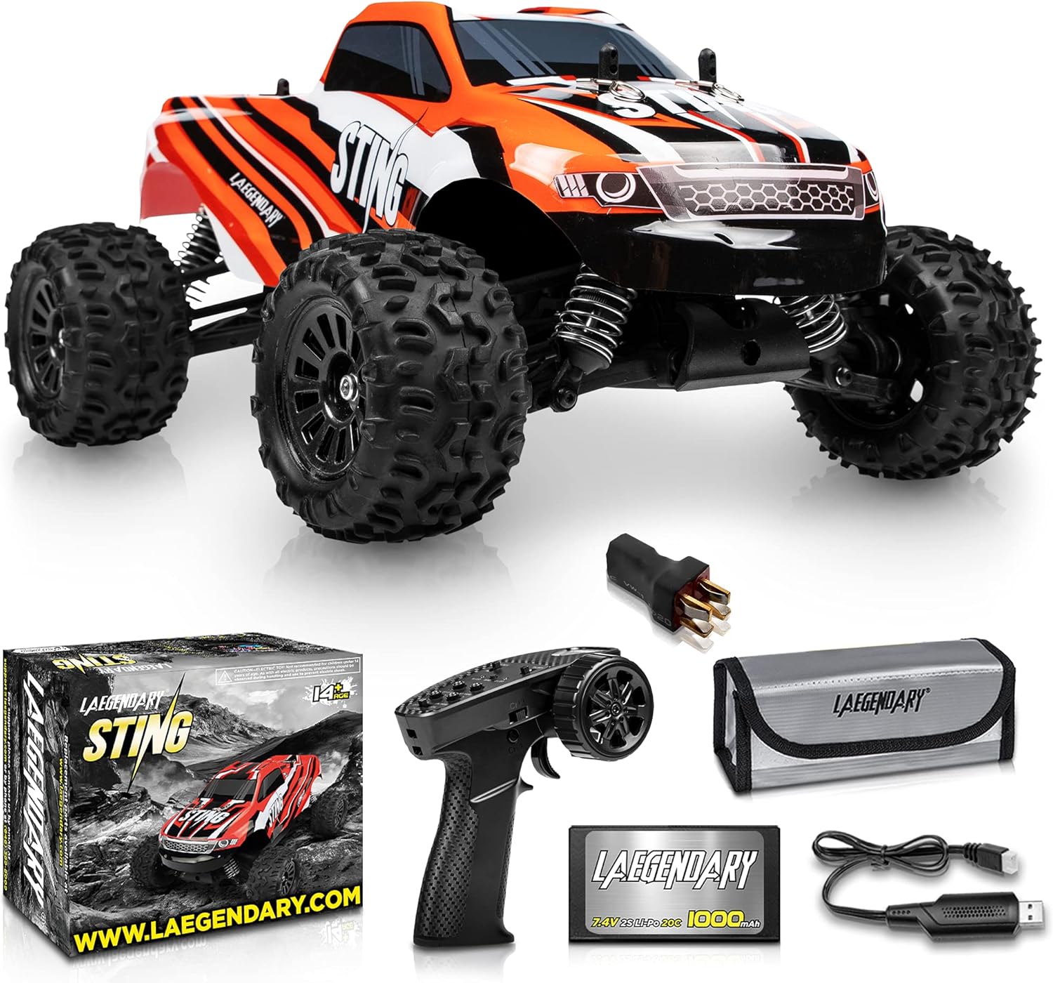 1:18 Large Scale Brushless RC Cars 60+ km/h High Speed - Boys Remote Control Car 4x4 Off Road Monster Truck &ndash