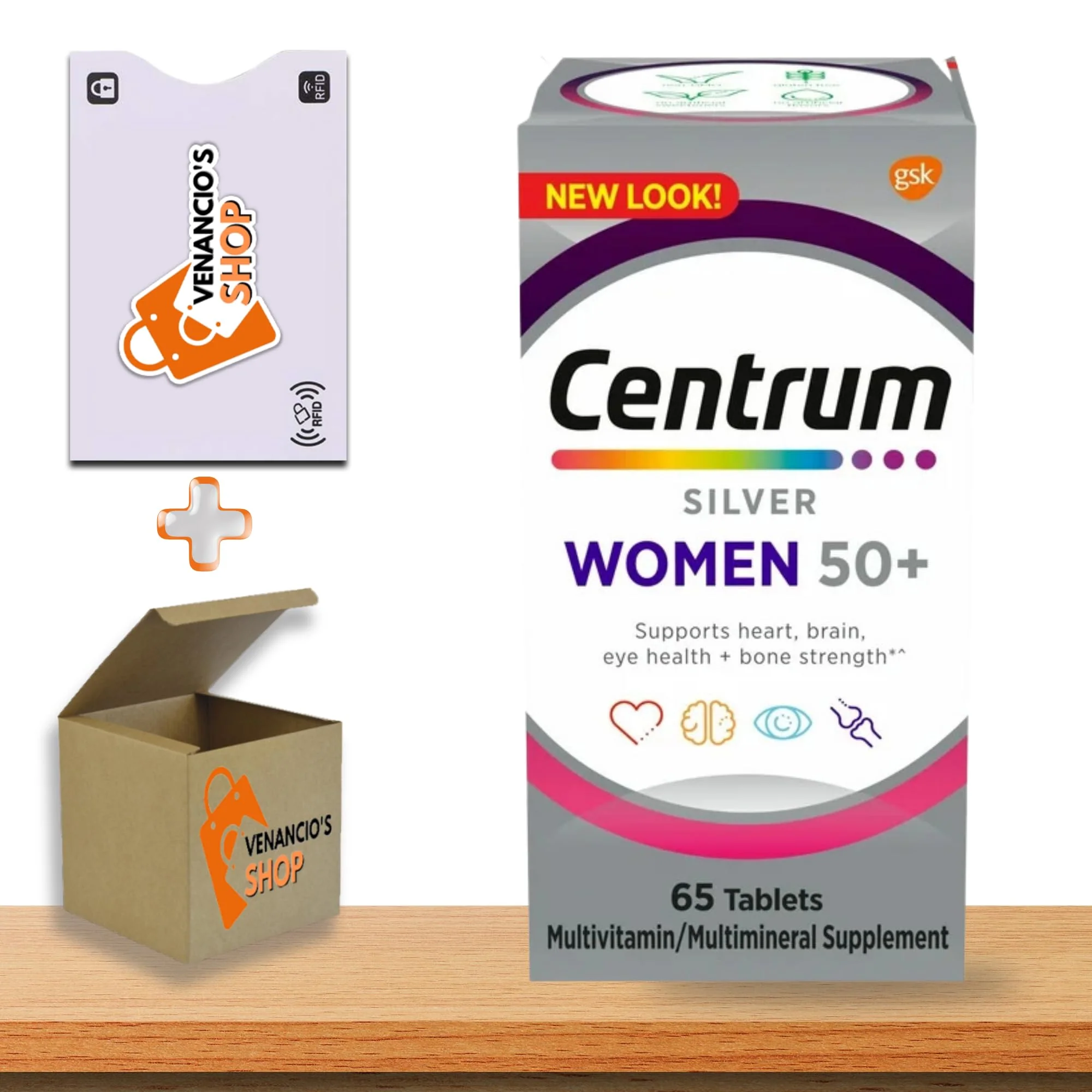 Centrum Silver Womens Multivitamin for Women 50 Plus, Multivitamin Supplement with Vitamin D3, B Vitamins