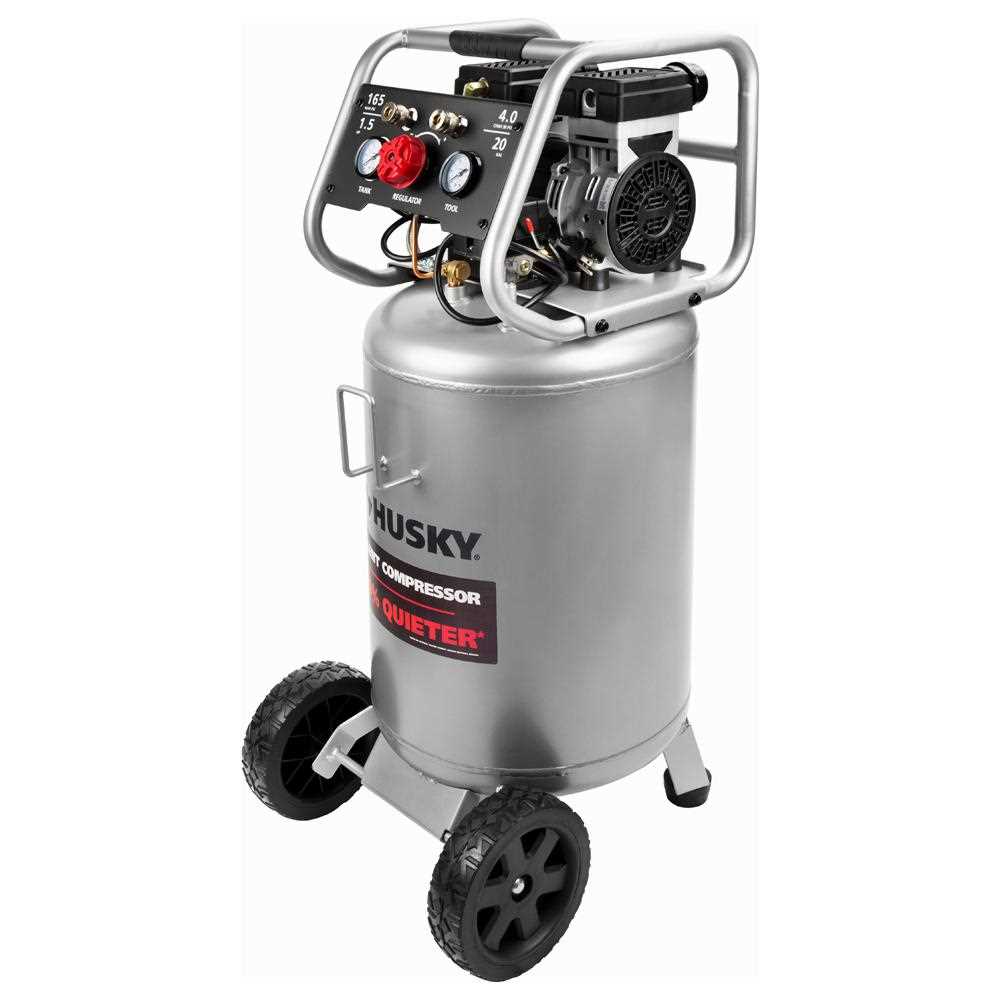 Husky 20 Gal. Vertical Electric-Powered Silent Air Compressor