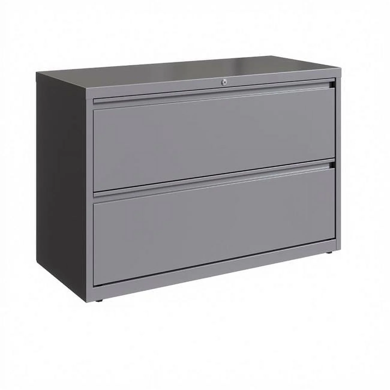 42 in. 2-Drawer Lateral File Cabinet - Arctic Silver