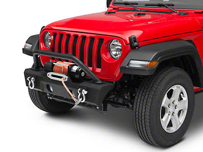 Jeep Wrangler RedRock 4x4 Attack Stubby Winch Front Bumper J126730-JL
