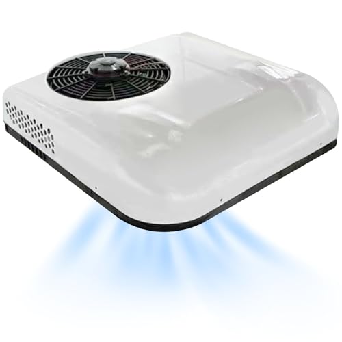 12V/24V DC Air Conditioner, RV Air Conditioner Cool Rooftop, Camper Quiet Air Conditioner, For Truck, Trailer, Boat, Motorhome - Smart Home Appliances
