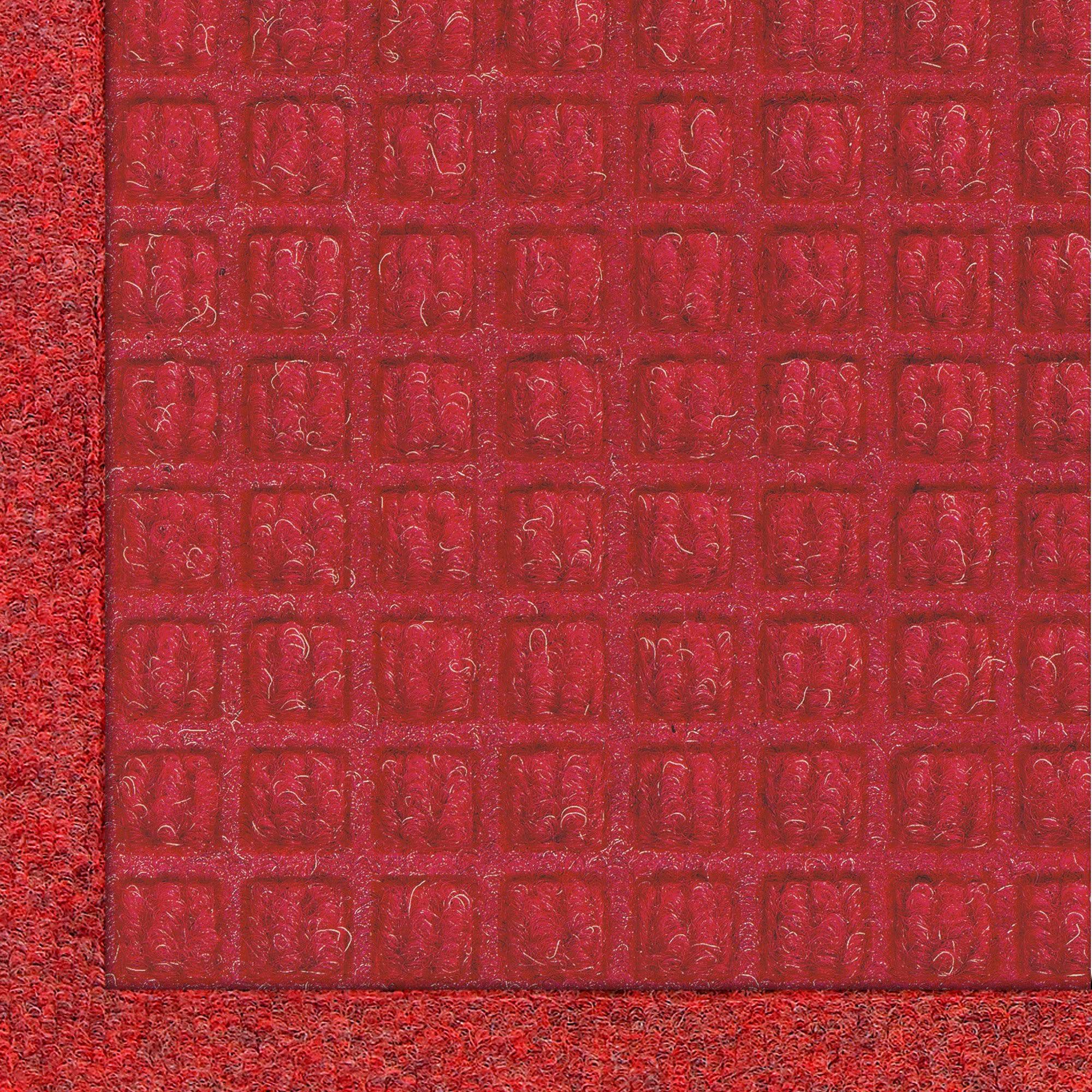 M+A Matting 280650038 Waterhog Fashion Solid Red 3x8