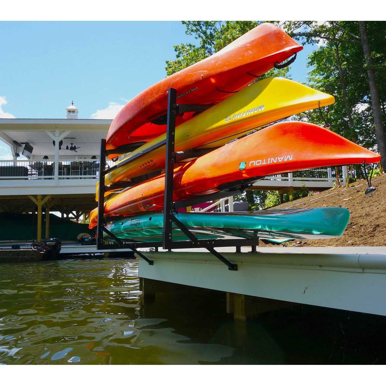 Storeyourboard Kayak Dock Storage Rack Outdoor Over The Water Mount - Sports Supplies Online Store