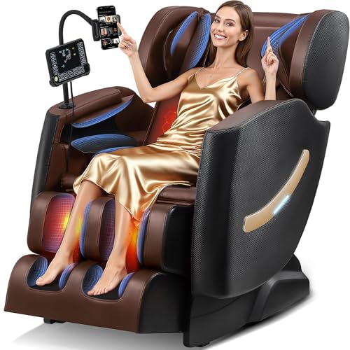 2025 Massage Chair Full Body - Zero Gravity Massage Chair Recliner for Fatigue w/Heating, Air Pressure Massage, 6 Auto Mode, 10 Rollers, Footrest