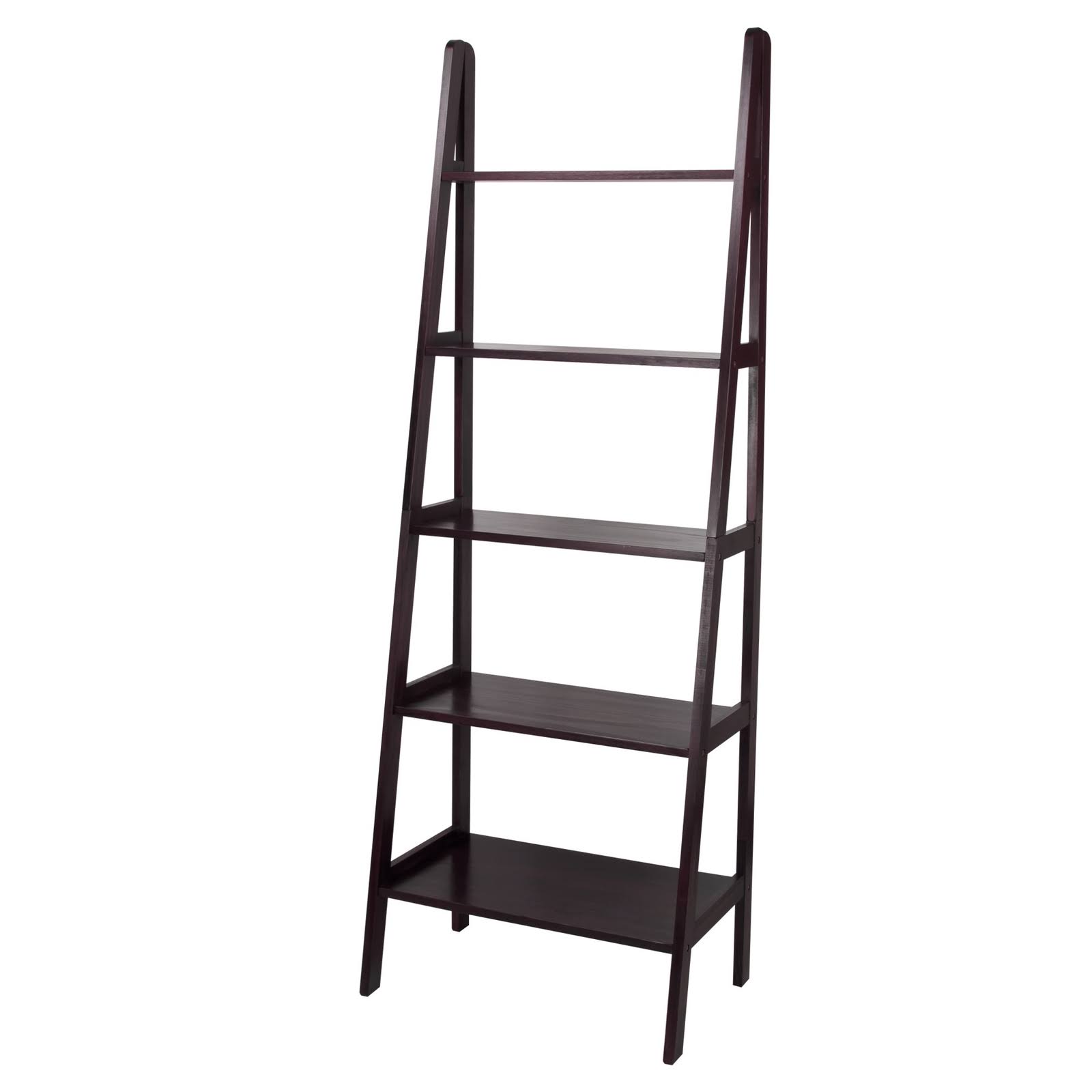 Casual Home 5 Shelf Ladder Bookcase, Espresso
