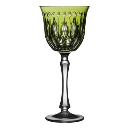 Varga Art Crystal Renaissance Yellow/Green Water Glass