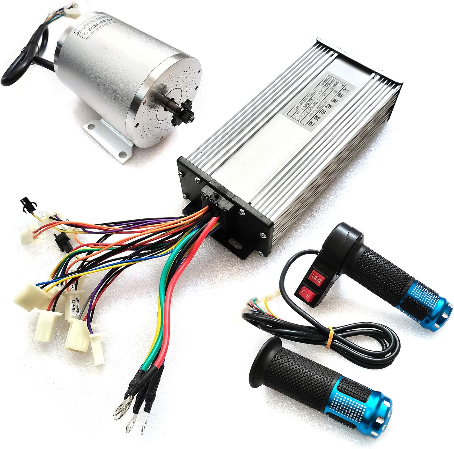 Electric Bike Conversion Motor Kit 2000w 60v Brushless Dc Motor BLDC Engine Kit with Controller Throttle for Electric Scooters Small Electric