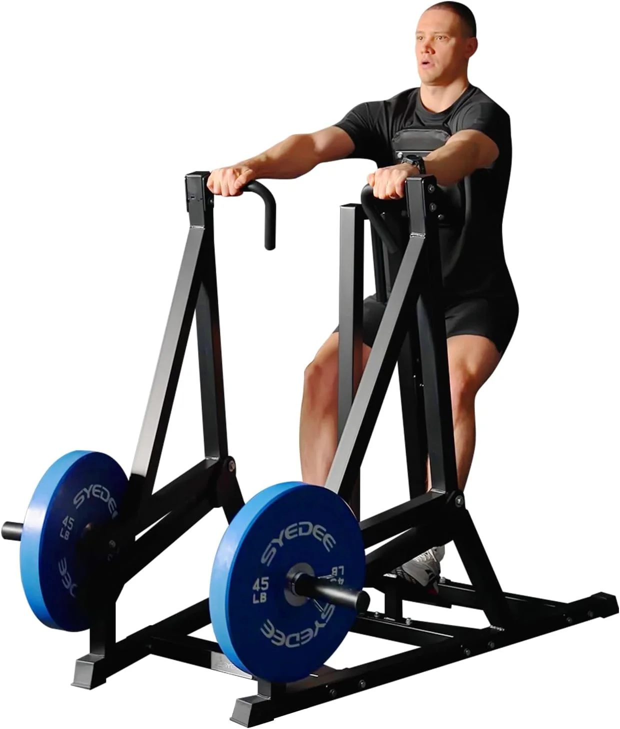 syedee Seated Row Machine, Plate Loaded Back Machines Home Gym Back Row Machine, Leverage Row Machine with Independent Arms & Multi Grips