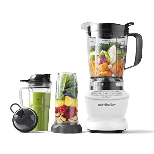 NutriBullet ZNBF30500Z Blender Combo 1200 Watt Dishwasher Safe Plastic food blender