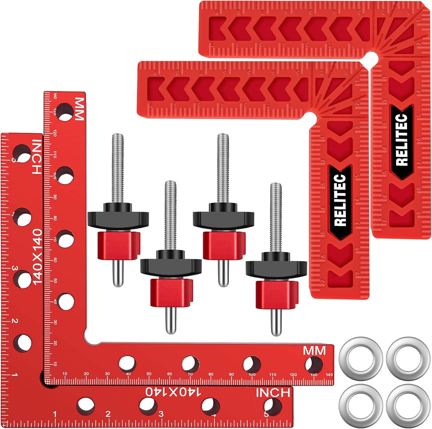 Relitec R Clamping Square, 90 Degree Corner Clamp, Right Angle Clamp For Woodworking
