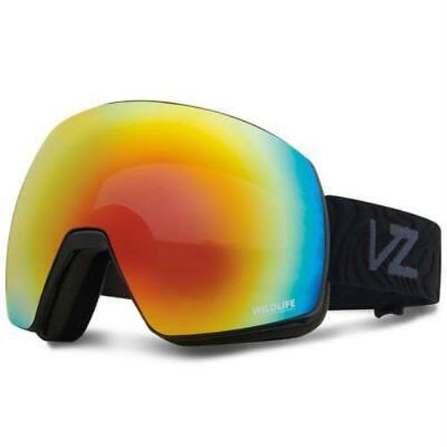 Von Zipper VonZipper Satellite 2021 Goggles Black Gloss Wavey Fire Chrome