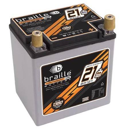 Braille B3121 No-Weight Battery, 550 CCA