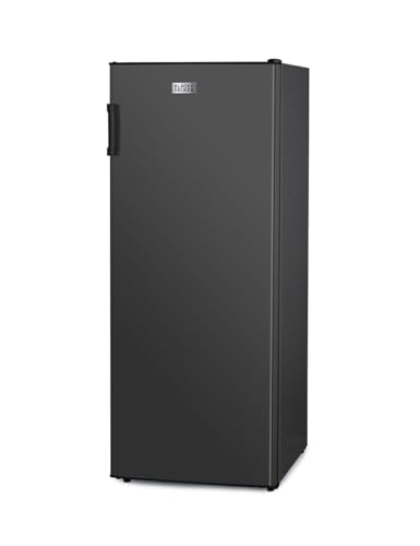 BLACK+DECKER 8.5 Cu. Ft. Upright Freezer, Stand Up Freezer with Mechanical Temperature Control, Freezer Upright with 3 Shelves and 4 Door Bins