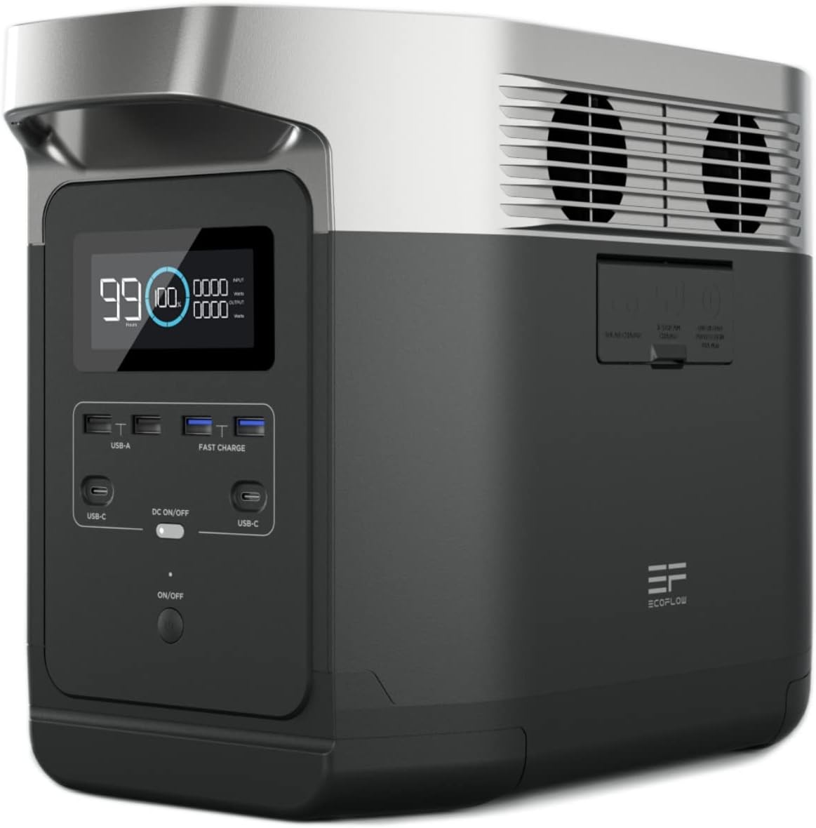 EF ECOFLOW Portable Power Station DELTA 1000, 1008Wh Solar Generator (Solar Panel Not Inluded) with 6 x 1600W(3100W Surge) AC Outlets
