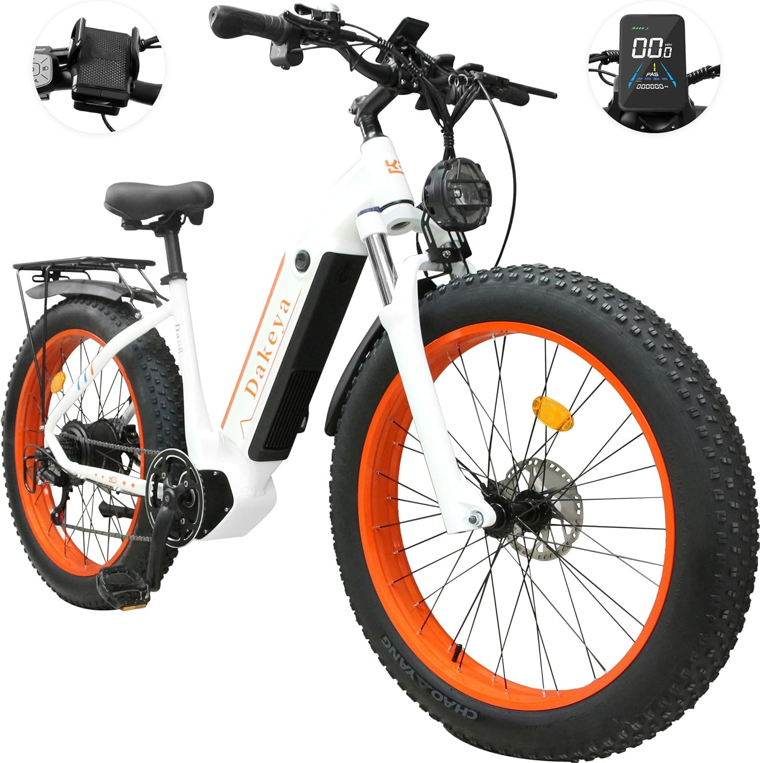 Da08 Electric Bike for Adults,1000W Brushless Motor,7-Speed with Removable 48V 15AH Battery