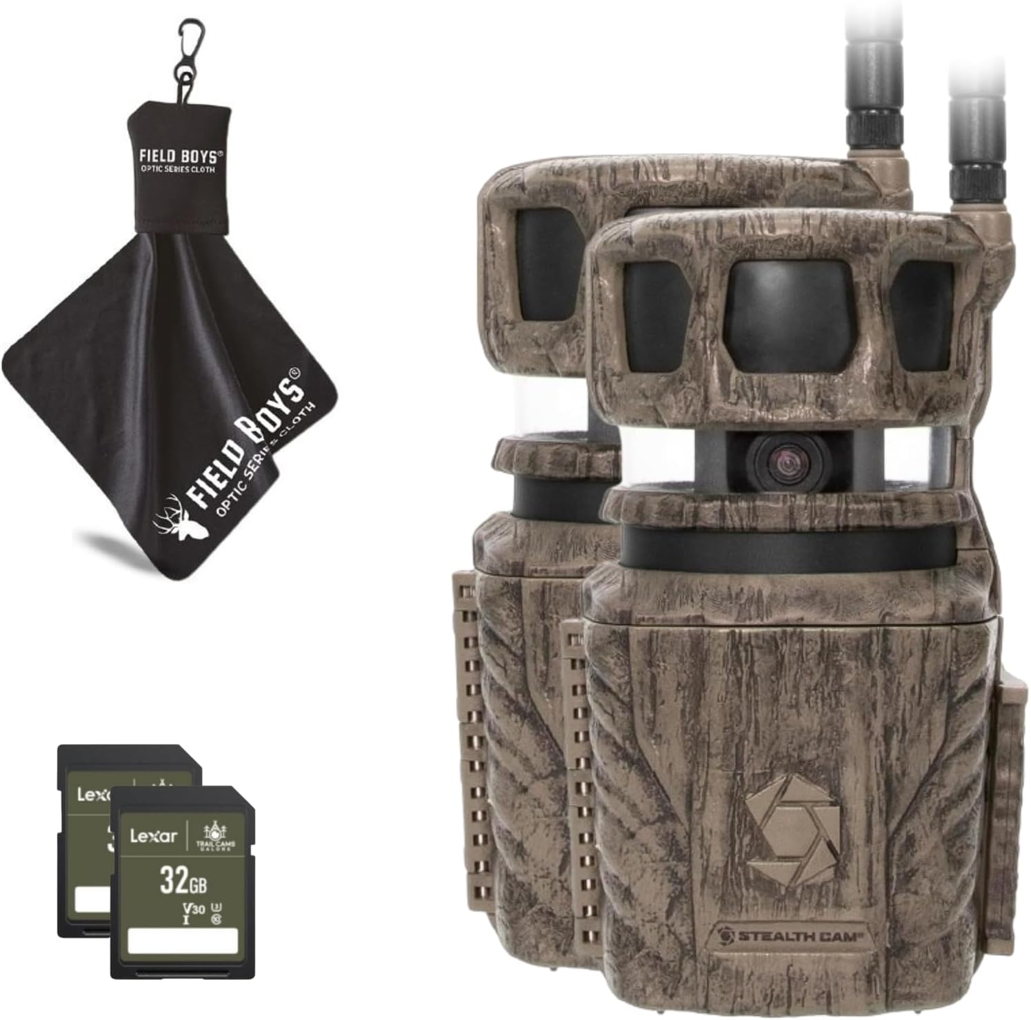 Stealth Cam Revolver 36MP Trail Camera with 1080P HD Video at 30 FPS, 0.4 Sec Trigger Speed, 360° Panoramic View, Built-in GPS