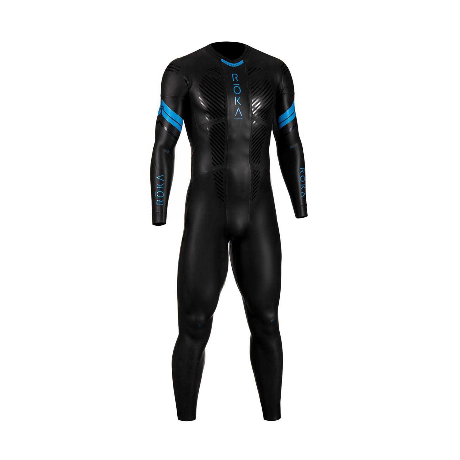 ROKA Maverick Comp II Wetsuit Black/Cyan Men&amp;s - Sports Supplies Online Store