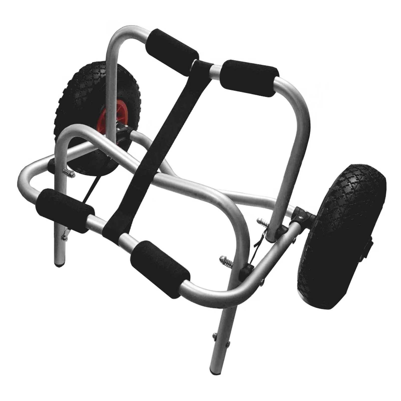 80KG Loading Capacity Foldable Kayak Trolley Energy-saving Two-wheeled Carrier Cart for Kayak Canoe Boat - Curated Treasures Market