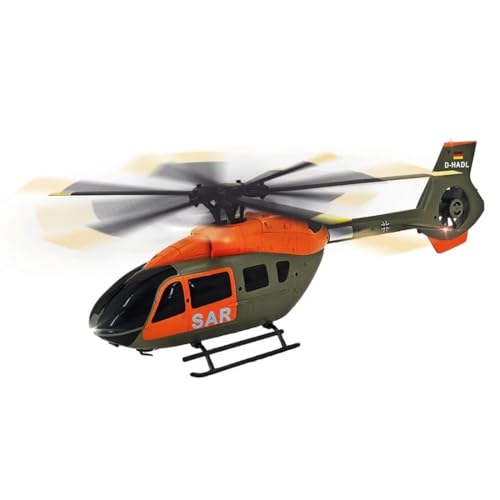 C190 1/30 Scale 6CH Single-Rotor RC Helicopter, Altitude Hold & Gyro Stabilization RC Plane, Beginner-Friendly Drone for Adult(4 Battery)