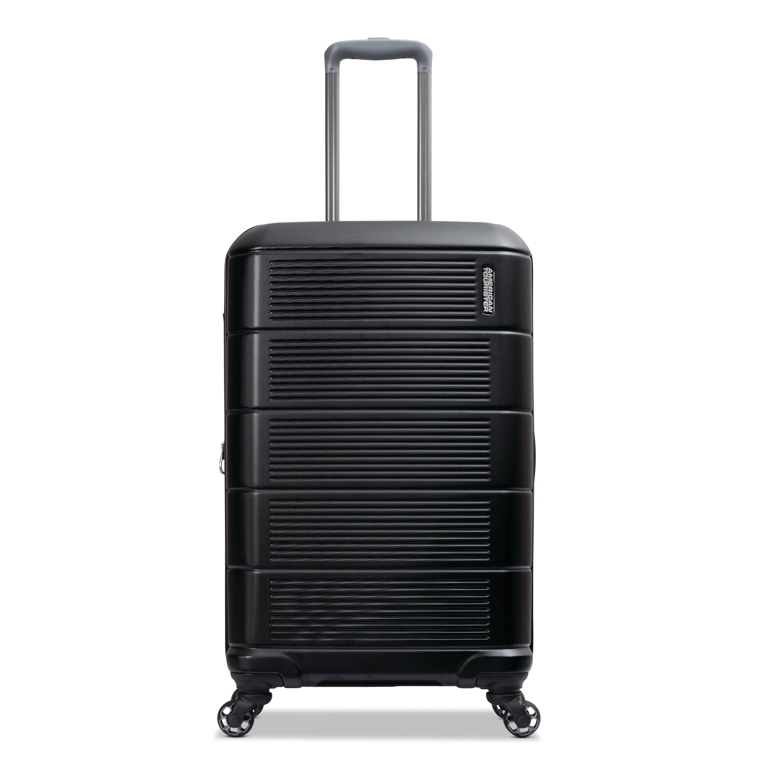 American Tourister Stratum 2.0 24" Hardside Medium Checked Spinner Luggage One Piece - Jet Black