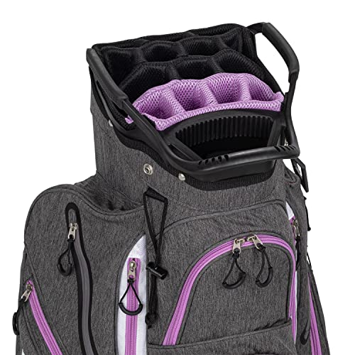Founders Club Franklin Golf Push Cart Bag -Riding Cart Bag -Full Bag Rain Cover -Secure Push Cart Base -Light Weight -15 Way Full Length