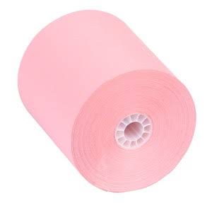 3 in x 165 ft 1-Ply Bond Paper (50 Rolls/Case) Wholesale | Light Pink | POSPaper ZB3150PN