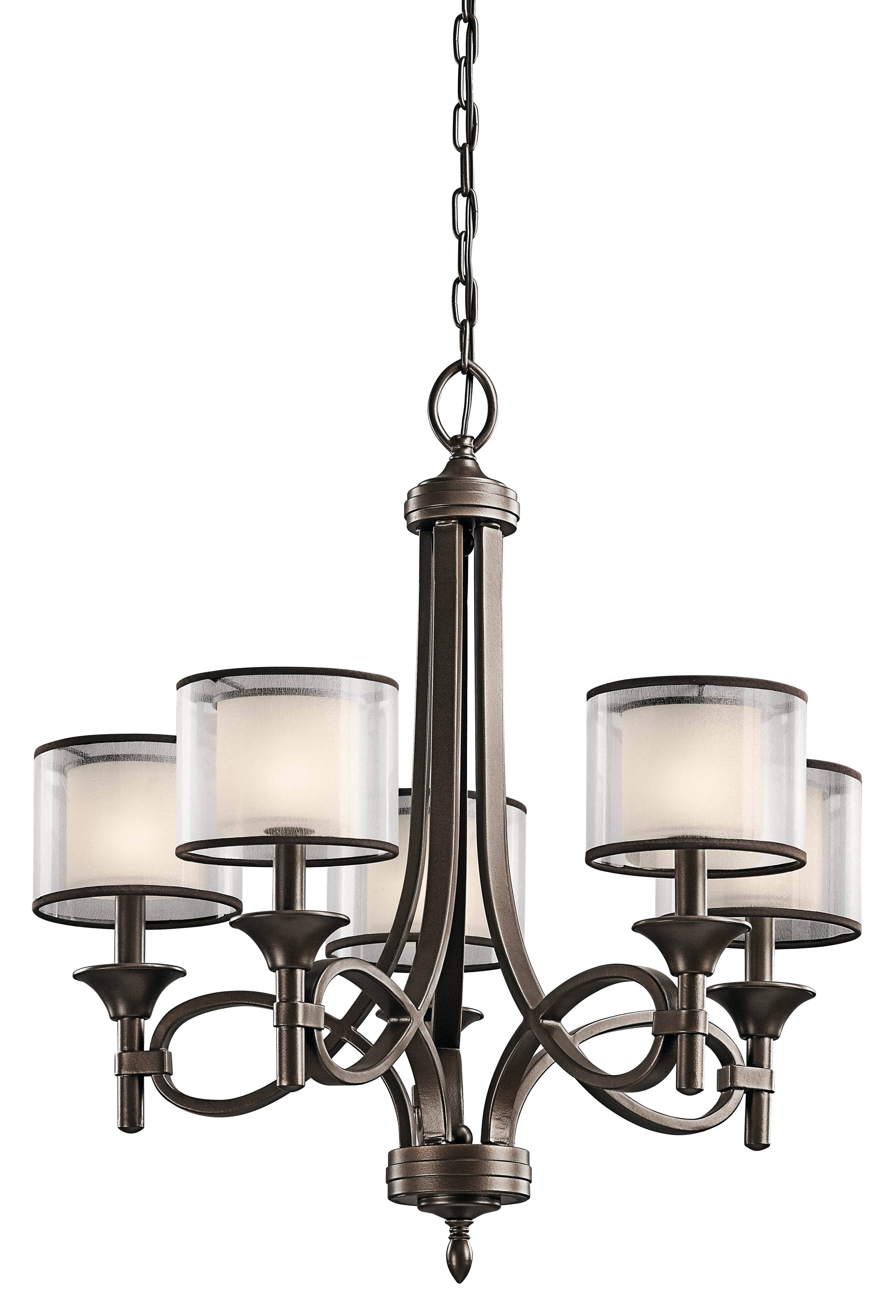 Kichler 42381MIZ Lacey Chandelier 5-Light, Mission Bronze - Avayadevconnect