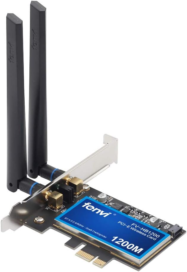 PCI-E WiFi Card for MacOS Windows 7/8/10/11 802.11a/g/n/ac BT 4.0 PCI-E PCI Network Adapter mac-Compatible Wi-Fi AirDrop Handoff Instant Hotspot