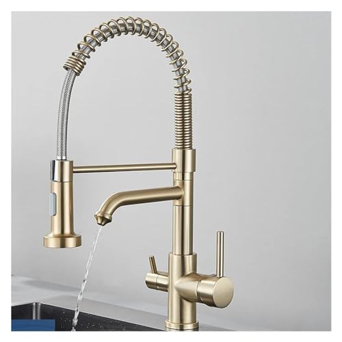 Purification Kitchen Faucet Compatible with Kitchen Water Filter Tap Three Ways Sink Mixer 360 Rotation,Modern Chandelier