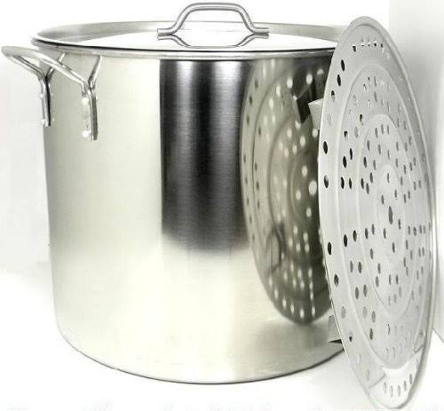 Ballington 60 Quart Stainless Steel Stock Pot with Rack u0026 Lid