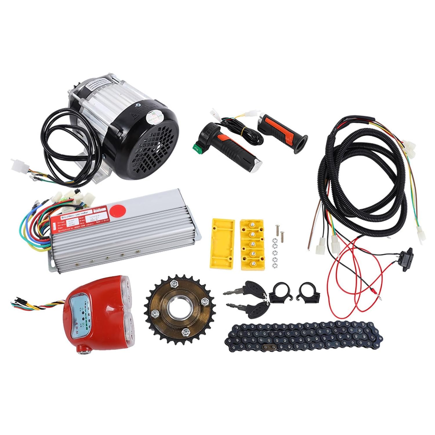 48V 800W DC Brushless Motor Kit, Aluminum Alloy Electric Bike Tricycle Scooter Conversion Kit, DIY Motor Conversion Kit, Ideal for Electric Tricycle