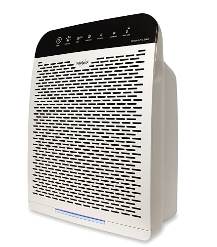 Whirlpool Whispure Wppro2000, True Hepa Air Purifier, Activated Carbon, 508 Sq.', Smart Auto Mode, Air Quality Monitor, Ideal For Allergies, Odors