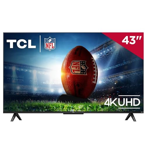 TCL 43S451 43" Class 4 Series 4K UHD HDR LED Smart Roku TV Works with Siri, Alexa, and Hey Google (Renewed)
