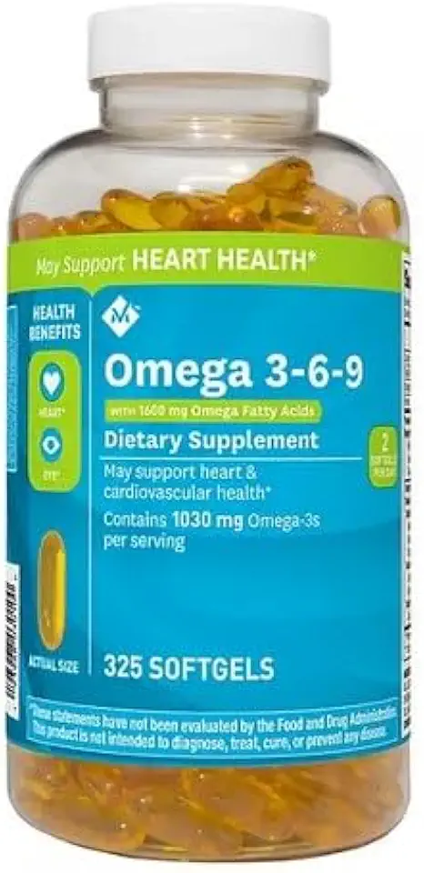 Omega 3-6-9 Dietary Supplement Softgels, 325 ct. - Kansas Nuitrition - HNZSDS