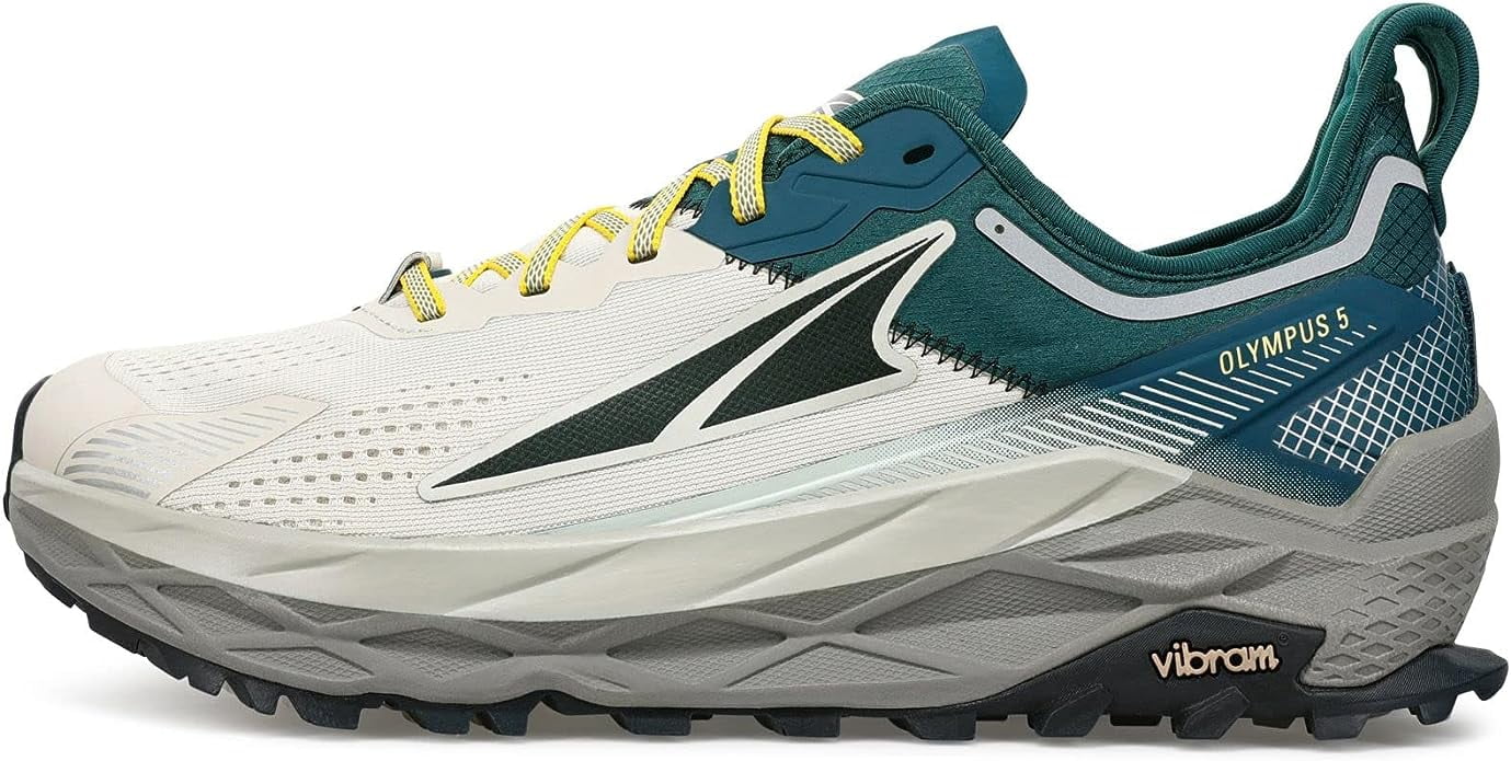 Altra Olympus 5 Trail Running Shoe Men's Gray/Teal - Curated Treasures Market
