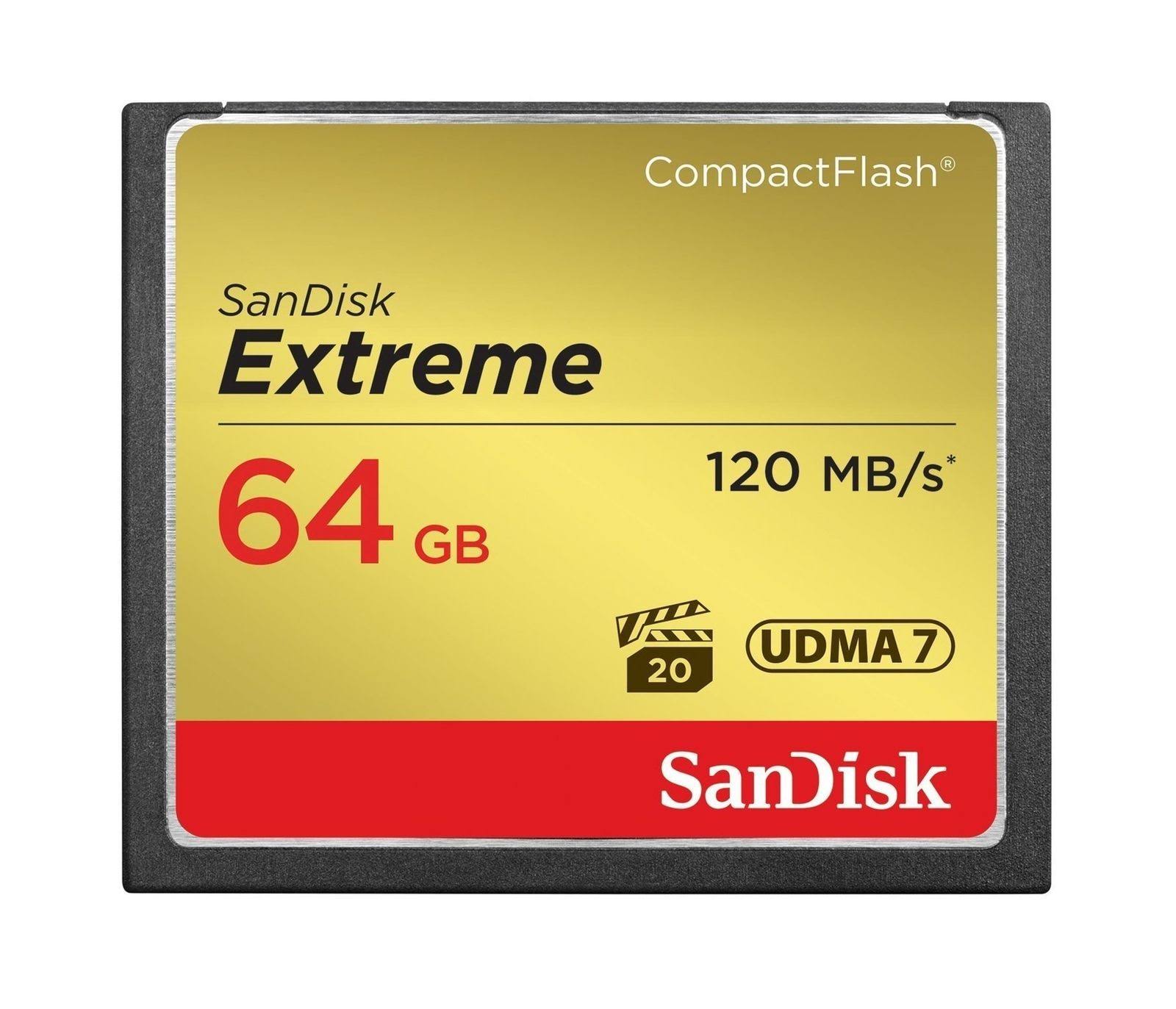 SanDisk Extreme CompactFlash 64 GB Memory Card