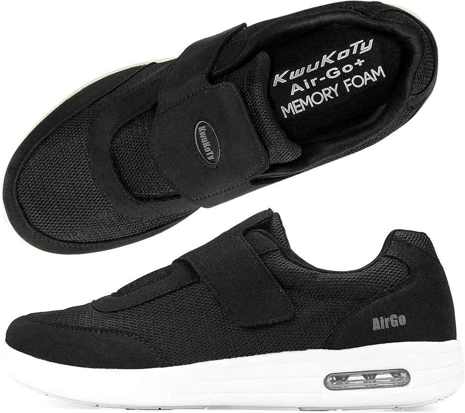 Women's Wide Diabetic Shoes with Air Cushion | Relax Series, Comfort for Swollen Feet, Bunions, Edema | Size 6.5-11.5 - Kansas Nuitrition - HNZSDS