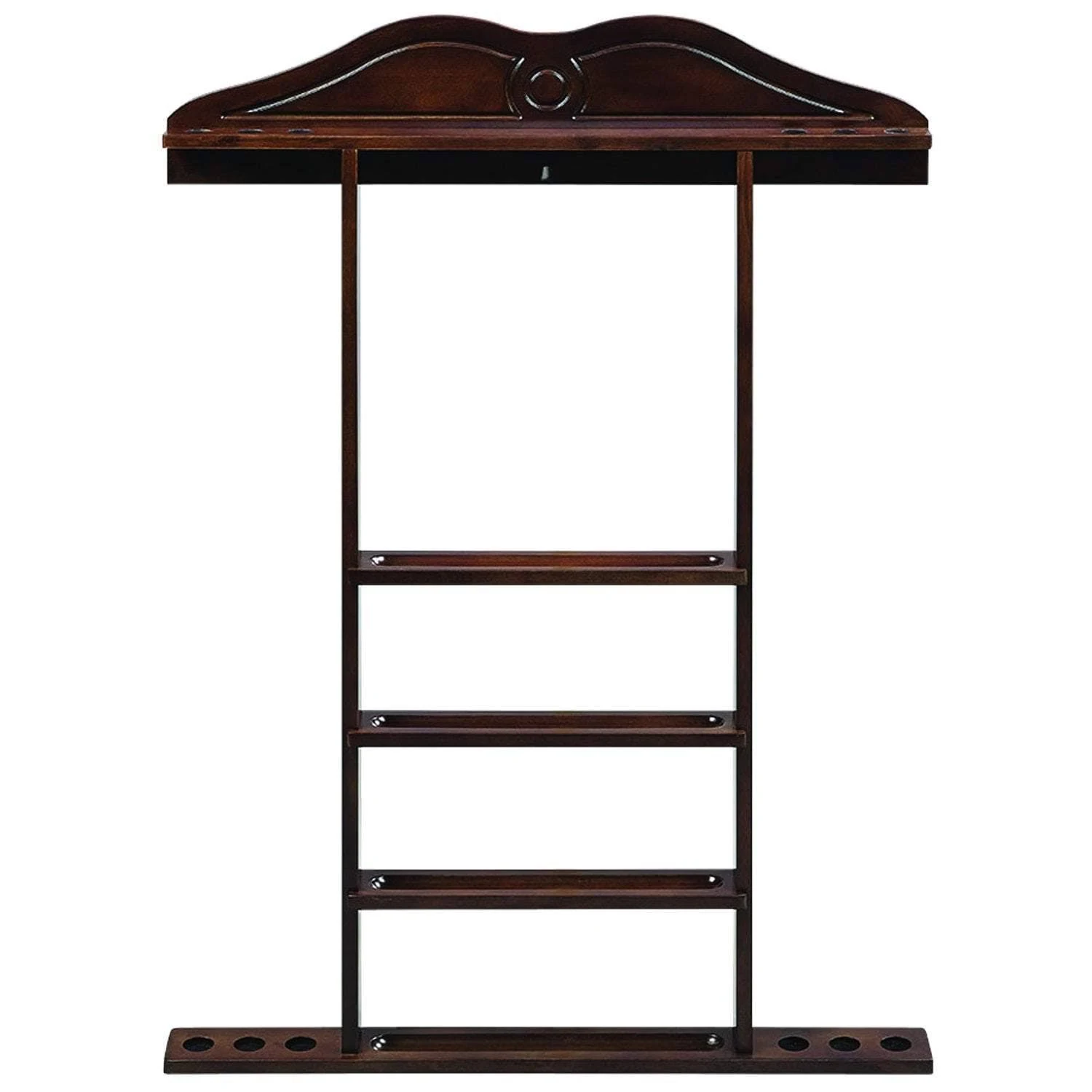 Ram Game Room Cappuccino Wall Cue Rack