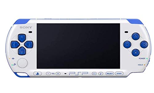 PSP Slim and Lite 3000 Series Handheld Gaming Console with 8GB Memory Card (White/Blue) (Renewed)