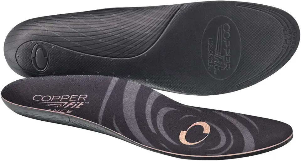 Copper Fit Balance Copper Infused Orthotic Insole, Large Set of 2 Packs (4 Insoles Total) - Kansas Nuitrition - HNZSDS