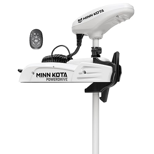 Minn Kota Riptide PowerDrive Bow-Mount Electric Trolling Motor with Mircro Remote, 55 Lb. Thrust, 54 in. Shaft, Saltwater