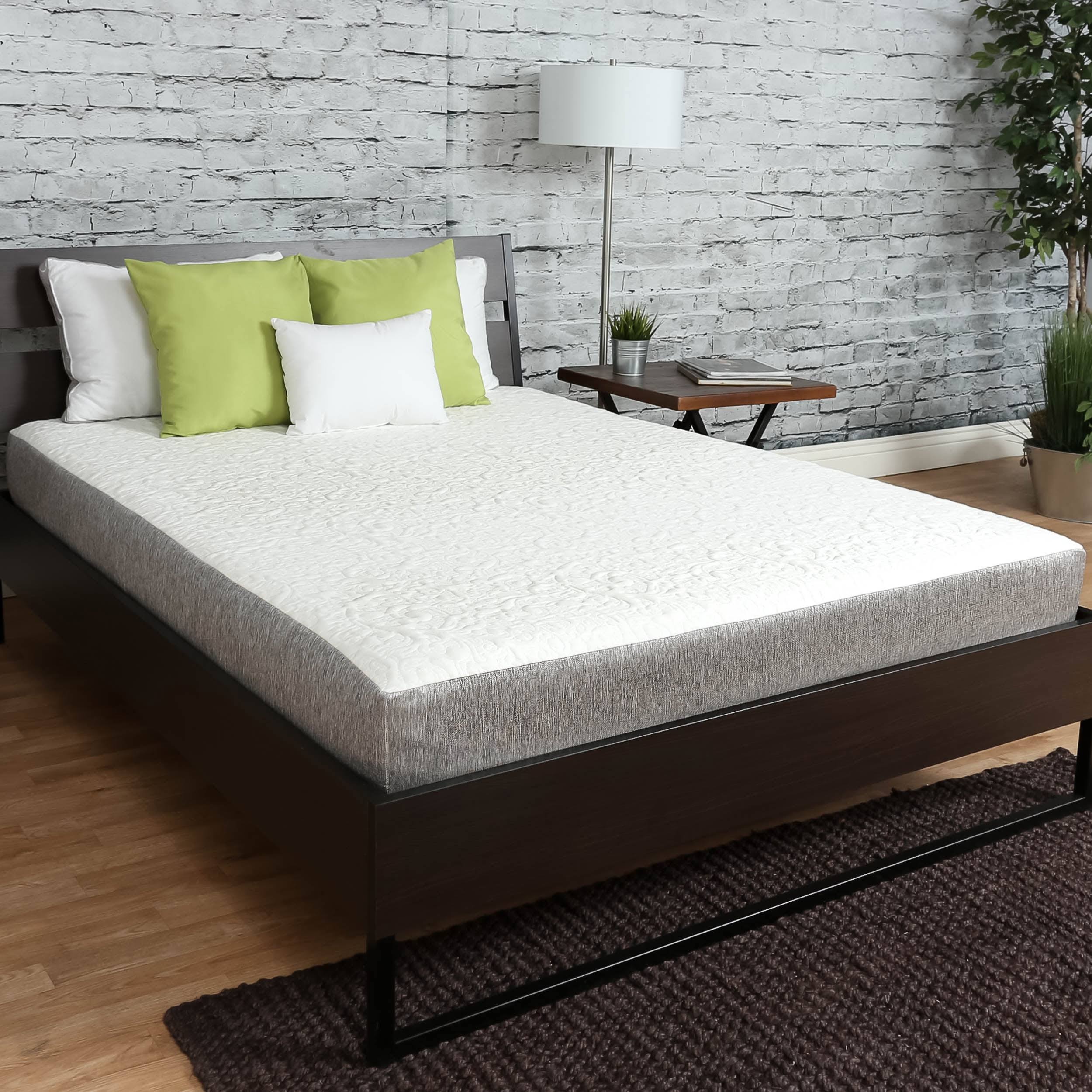 Premier Sleep Products Firm 8 inch Queen Size Graphite Gel Memory Foam Mattress
