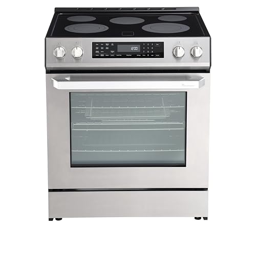 Rangaire Stainless Steel Gas/Electric/Induction Range 4 and 5 Cooktop Burners, True Convection, Steam and Self Clean
