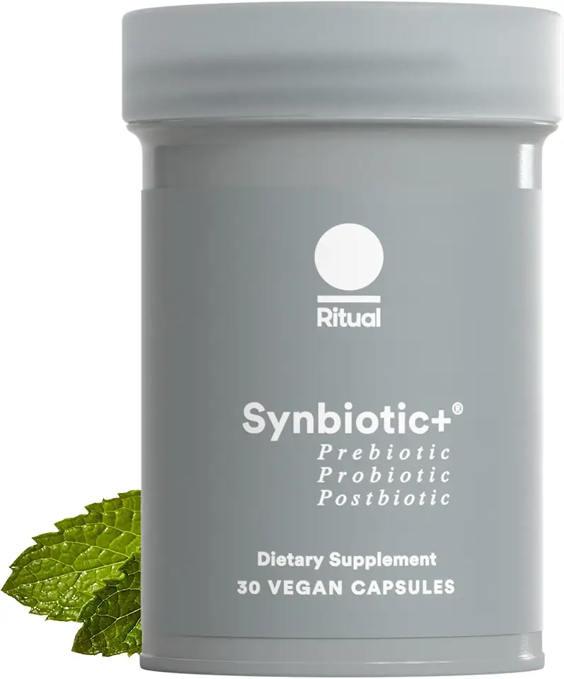 Ritual Synbiotic+ Probiotic, Prebiotic, Postbiotic, 3-in-1 Supplement for Gut Health and Digestive Support, Regularity, Bloat, Immune