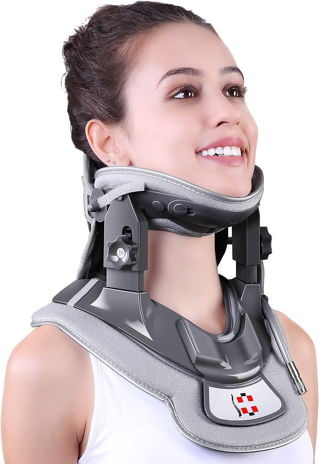 Cervical Neck Traction Device with 3 Power Tractions and 8 Built-in Airbag Support, Adjustable Cervical Traction Device