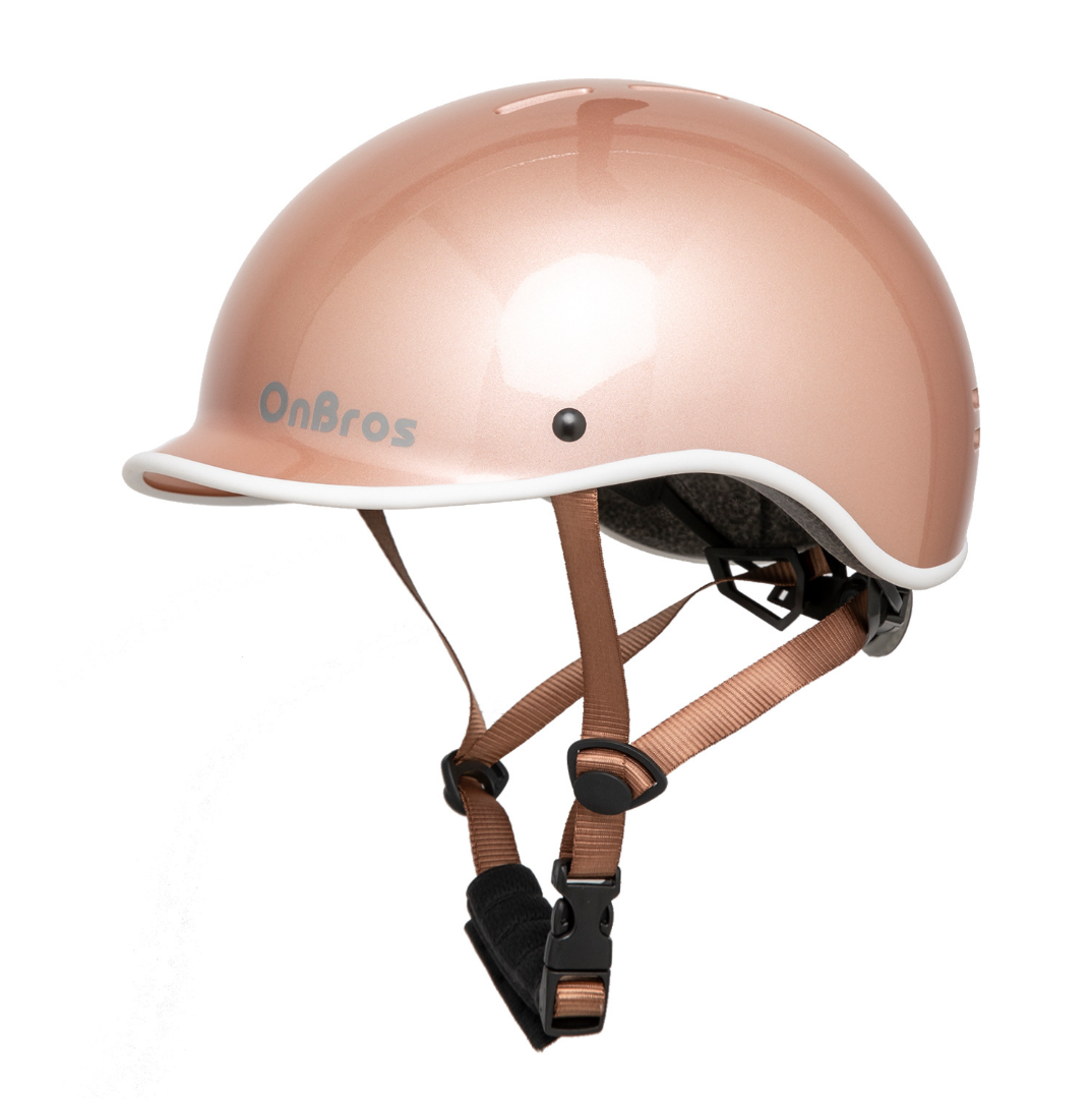 Bike Helmet Adults - Road Bike Helmet for Women and Men Cycling Helmet Adjustable Safety Certified for Skateboard Bicycle Helmets(Rose gold)