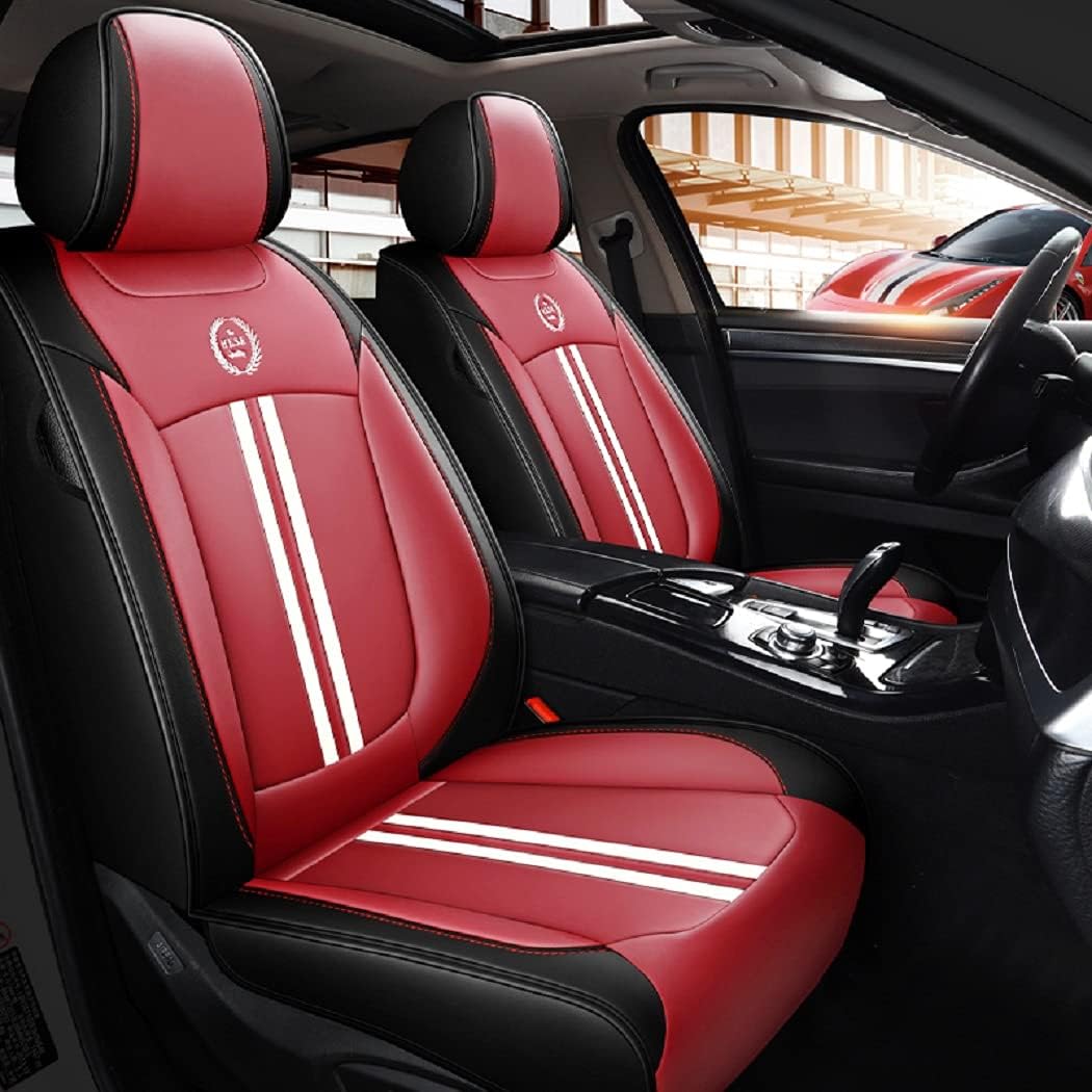 ZCJ NSK001 Leather Car Seat Covers, Premium PU Leather & Universal Fit for Auto Interior Accessories