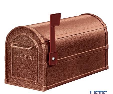 Salsbury 4850D-MOC Post-Mount Deluxe Rural Mailbox